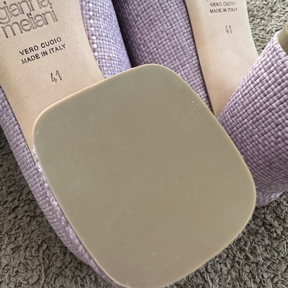 Italian Designer Gianna Meliani Lavender Mary Jane Heels - Picture 6 of 10